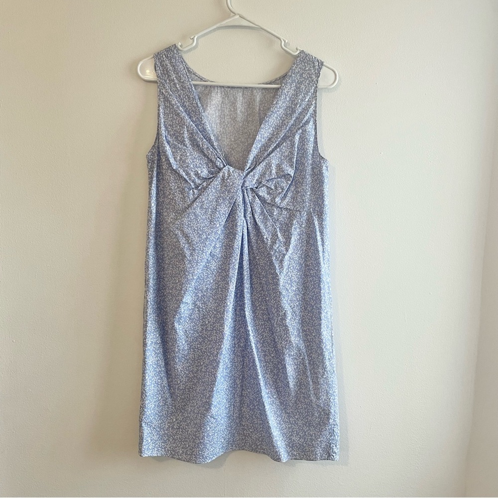 NWT GAP Twist Back Blue Speckled Dress - Picture 7 of 7